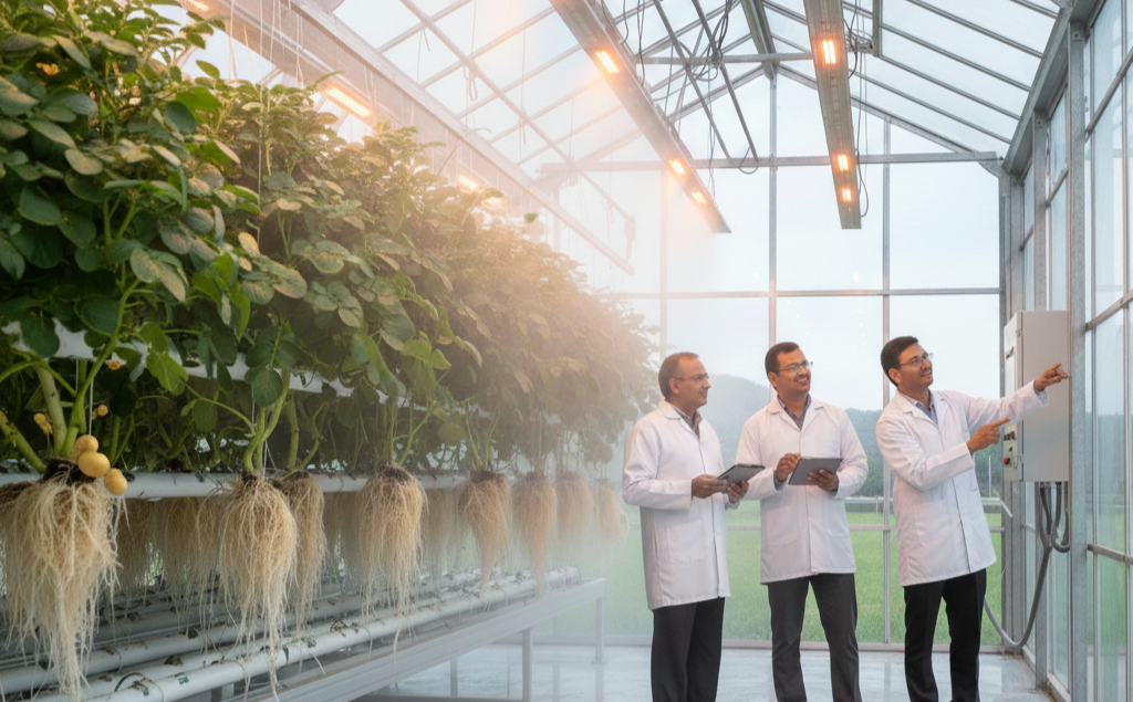 न खेत न मिट्टी: हवा में आलू की खेती ग्वालियर में बनी किसानों के लिए नई उम्मीद