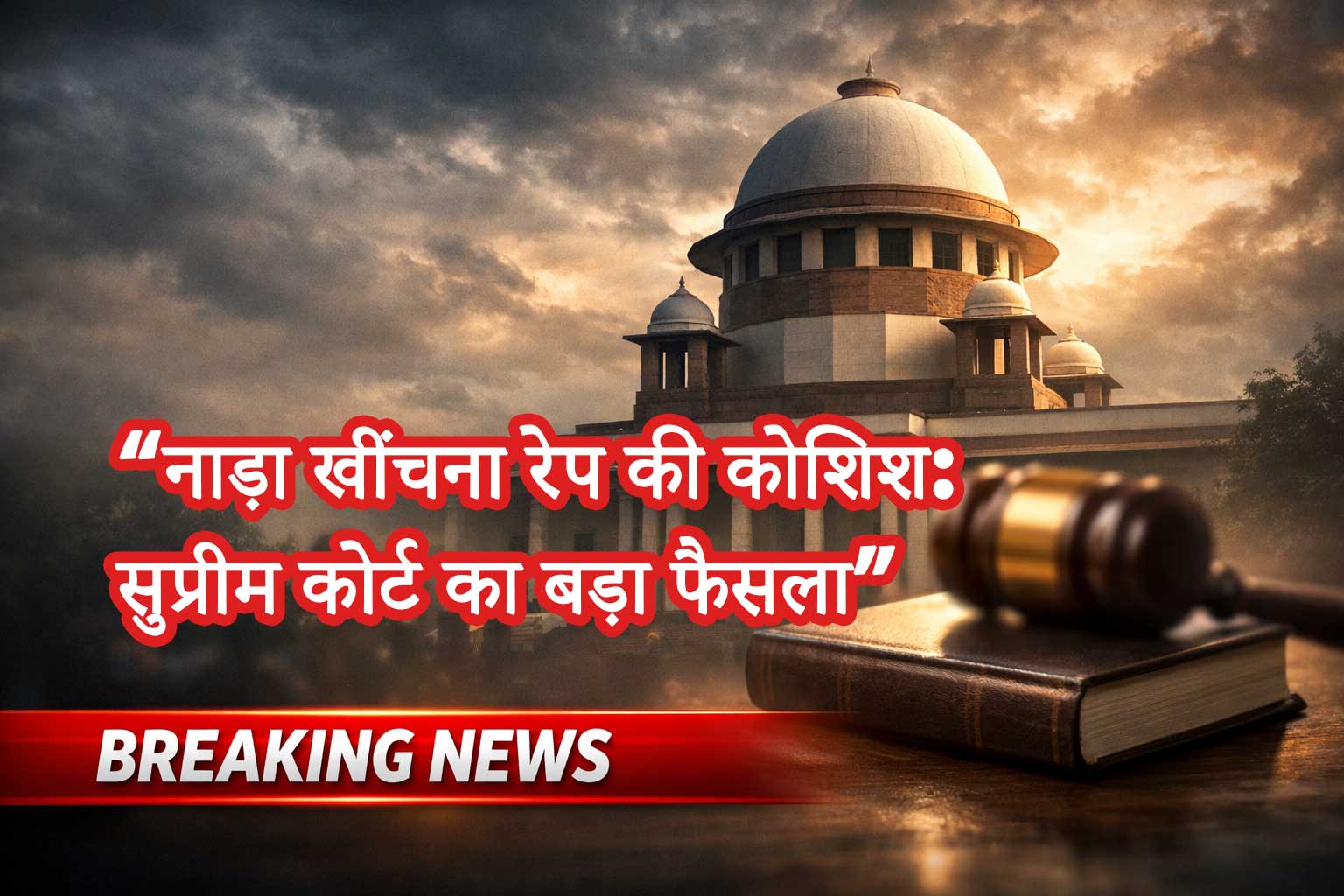 सुप्रीम कोर्ट का बड़ा फैसला: ‘नाड़ा खींचना रेप की कोशिश’, हाईकोर्ट का आदेश पलटा