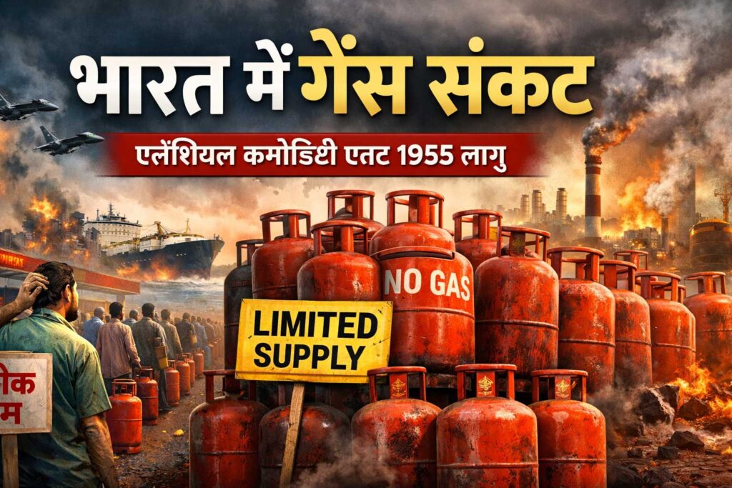 भारत में गैस संकट: एसेंशियल कमोडिटी एक्ट 1955 लागू, होटल और छोटे उद्योगों पर असर