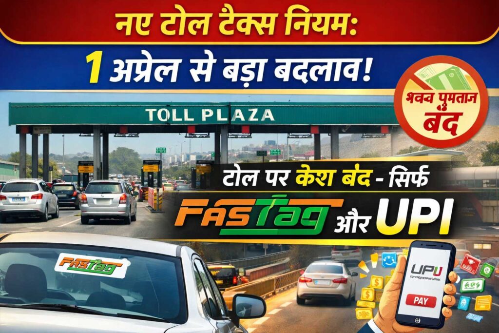 "1 अप्रैल 2026 नए नियम टोल टैक्स FASTag UPI"